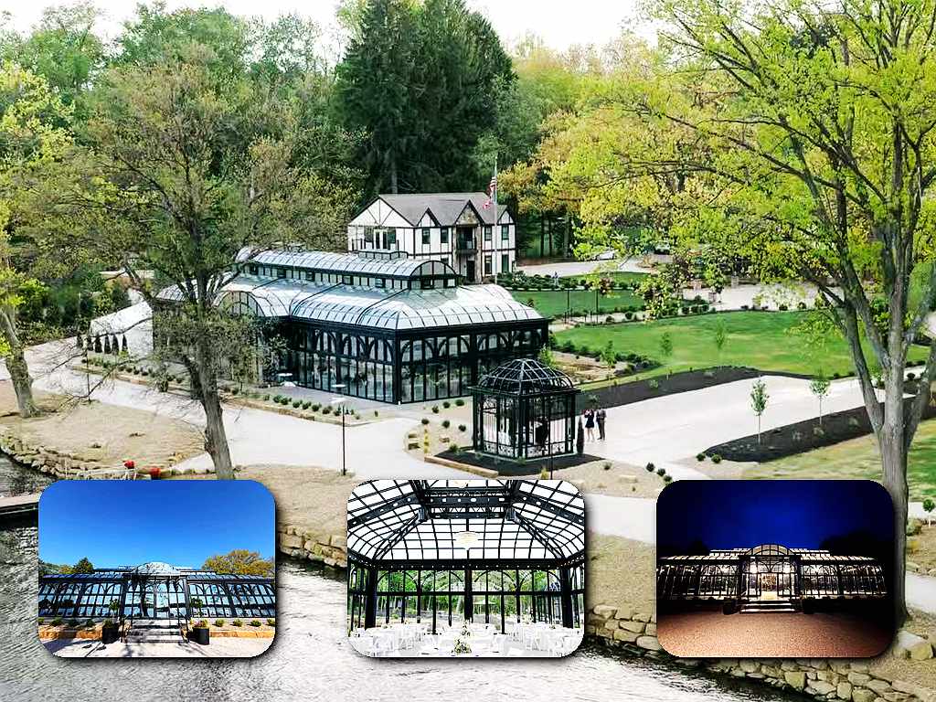 Victorian Conservatory wedding venue New Franklin Ohio, Steel frame glass sunroom for events, Glass conservatory with heated floor Ohio, Victorian Conservatory Wedding Venue: A Steel Glass Sunroom in Ohio